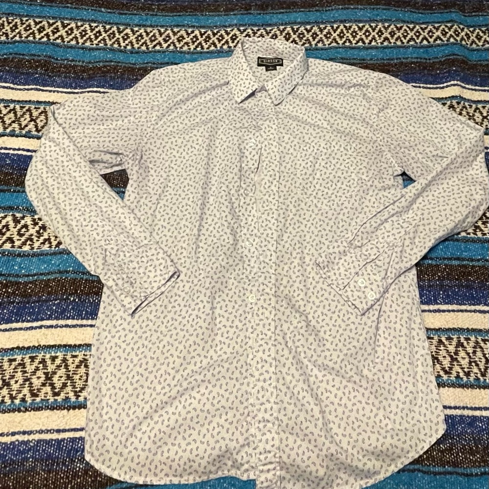 Gibson White Patterned Men's Shirt